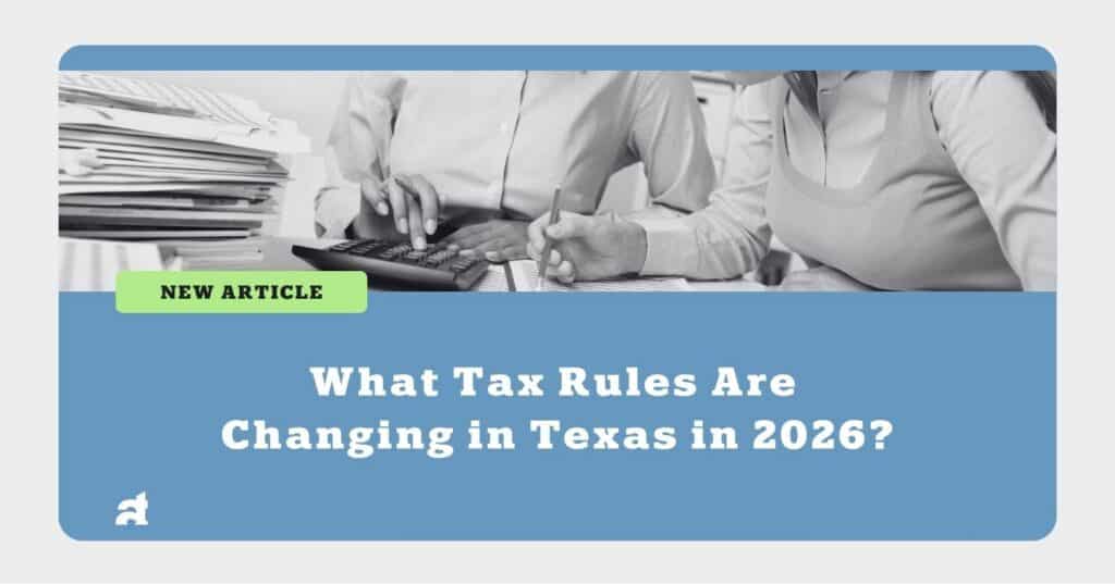 new tax rules in texas