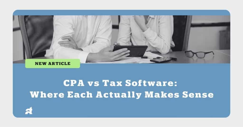 CPA vs Tax Software
