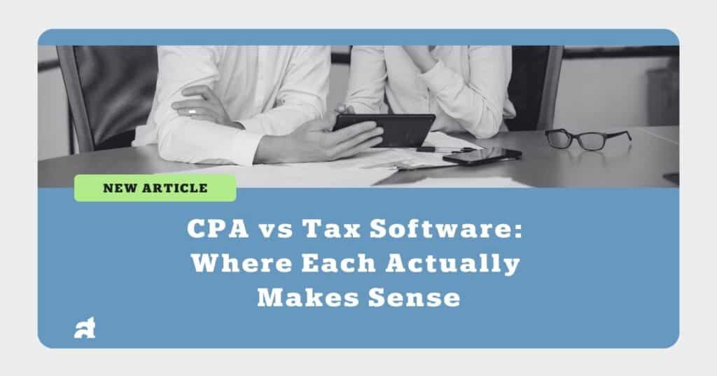 CPA vs Tax Software