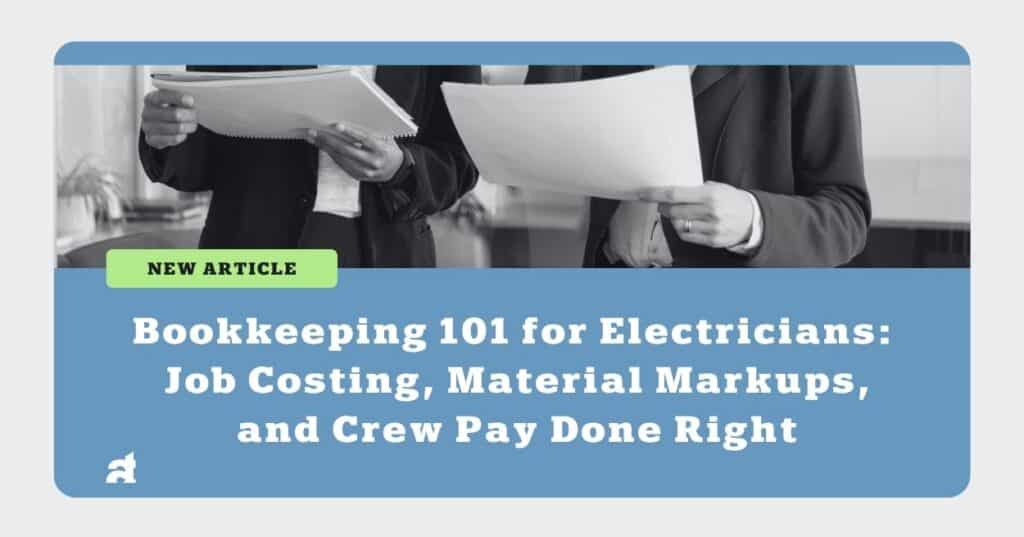 bookkeeping for electricians