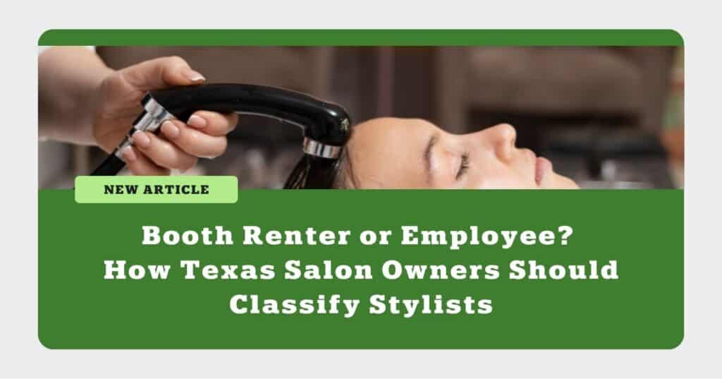 Booth Renter or Employee