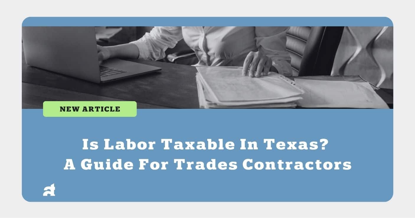 Labor Taxable In Texas