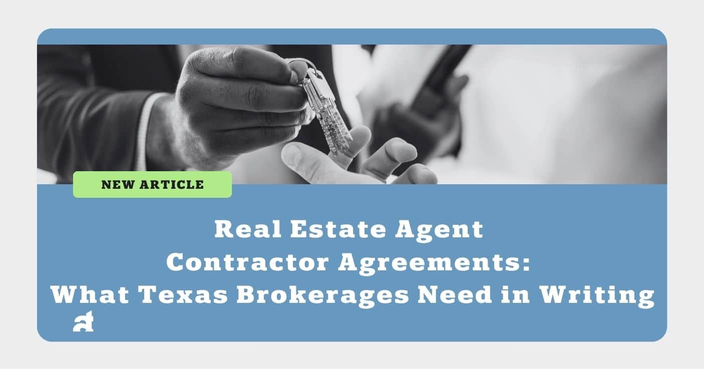 Real Estate Agent Contractor Agreements