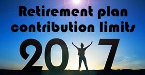 Retirement Plan Contribution Limits for 2017